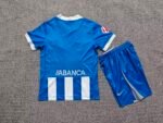 2026-27 Deportivo La Coruna Home Blue White kids/youth Soccer uniform - Image 2