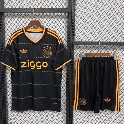 2026-27 Ajax Away Black Soccer Uniform
