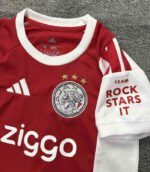 2026-27 Ajax Home Red White  Soccer Uniform - Image 2
