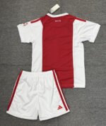 26-27 Ajax Home Red White Kids/Youth Soccer Uniform - Image 3