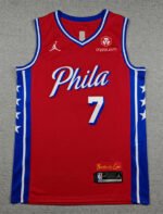 2026  NBA  Philadelphia 76ers Red  #7 Jersey