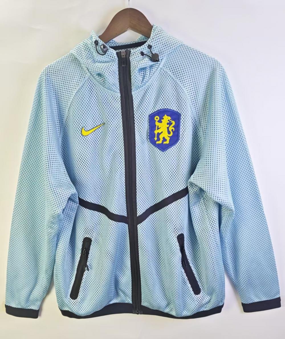 9a4fb24c 2026 Chelsea Light Blue Windbreaker Soccer Jacket - Image 1