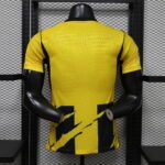 with ads Player version 2026-27  Al-Ittihad  Home Yellow Black Soccer Jersey AAA - Image 2