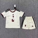 2026-2027 Manchester United Third  Away Apricot kids/youth  Soccer uniform