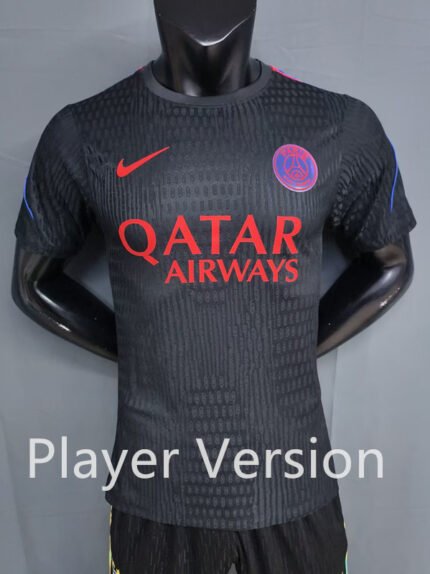 Player version 2026-27 Paris Saint-Germain Black Soccer Jersey AAA