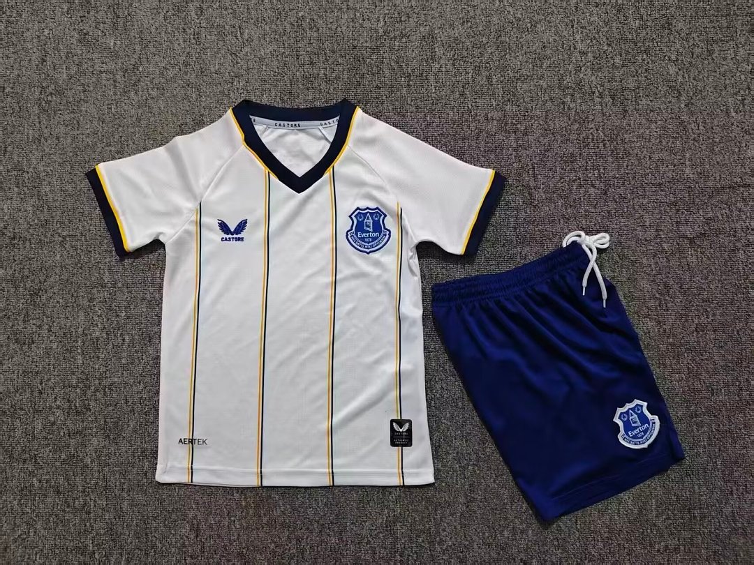 a11cf425 2026-2027 Everton Away White kids/youth Soccer uniform - Image 1