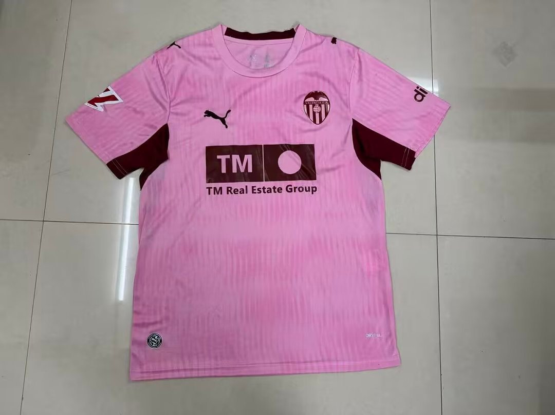 a47660d8 2026-27 Valencia Pink Soccer Jersey AAA - Image 1
