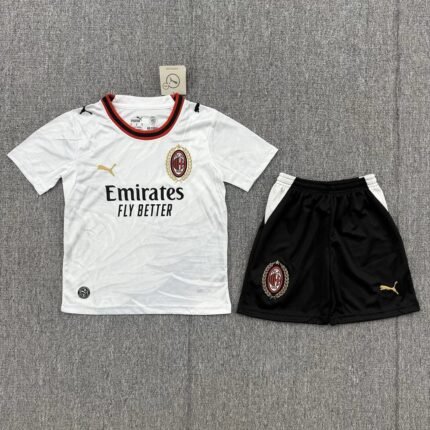 2026-2027 AC Milan Away White kids/youth  Soccer uniform