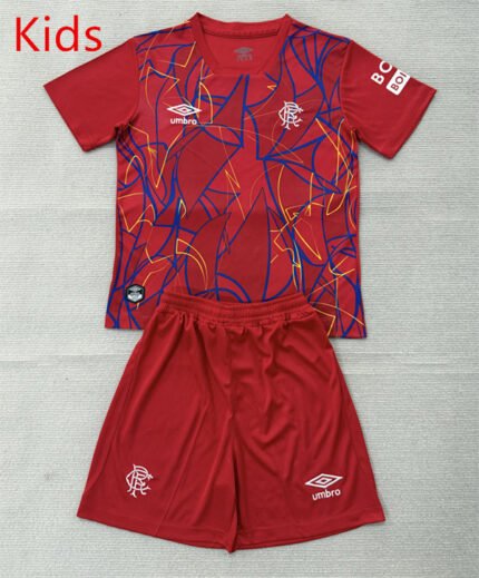 2026-2027 Rangers Goalkeeper Red  kids/youth  Soccer uniform