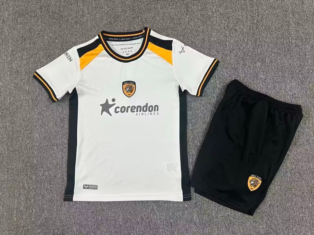 adb7491c 2026-2027 Hull City Away White kids/youth Soccer uniform - Image 1