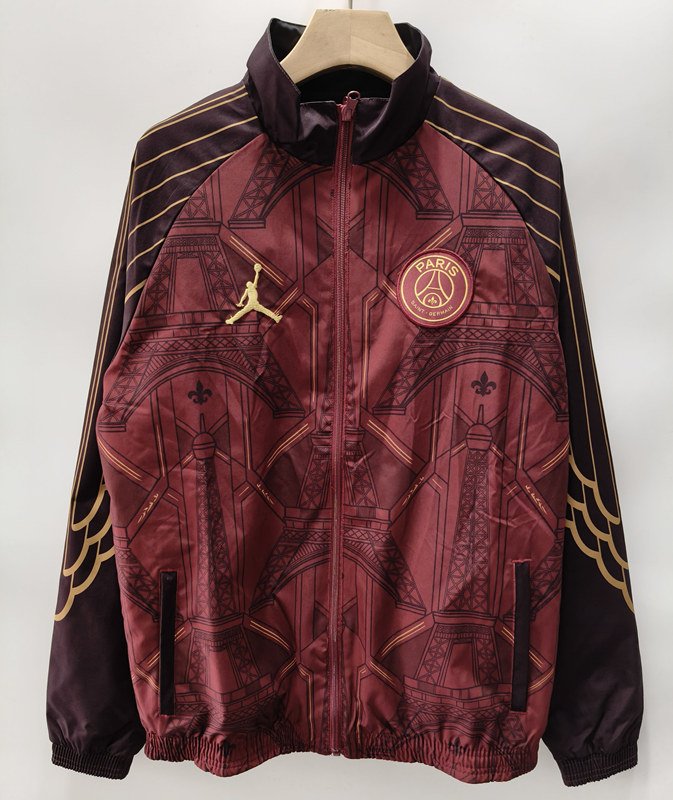 oplus_10485792 26-27 Double-sided Paris Black Windbreaker Soccer Jacket - Image 1