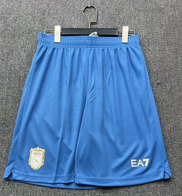 b32f9a69 2026-2027 Napoli Home Blue Soccer Shorts - Image 1