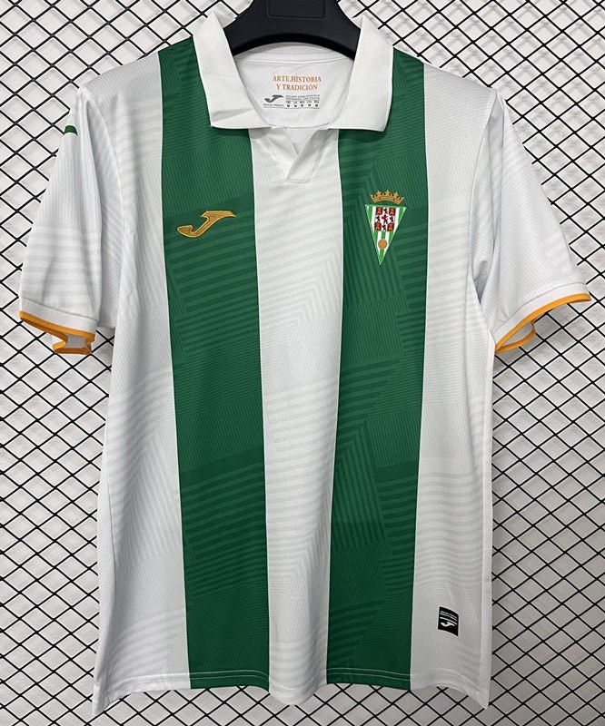 b34c06cc 2026-27 Corvado Home White Green Soccer Jersey AAA - Image 1