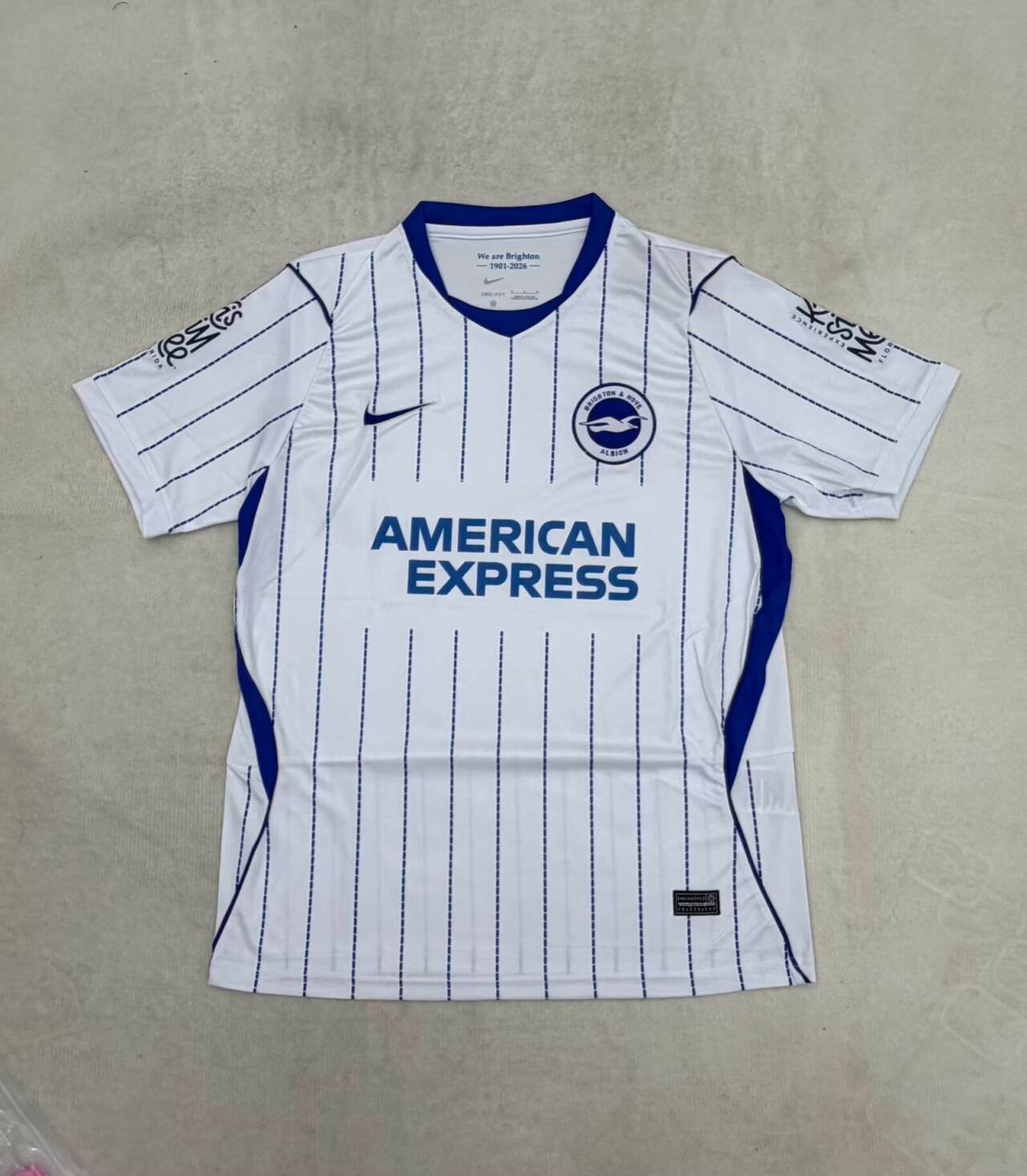 b84dba99 2026-2027 Brighton Away White Blue Soccer Jersey AAA - Image 1