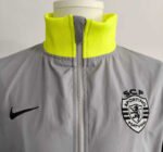 26-27 Sporting Lisbon Grey Windbreaker  Soccer Jacket - Image 3