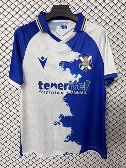 26-27 CD Tenerife Home Blue White Thailand Soccer Jersey AAA