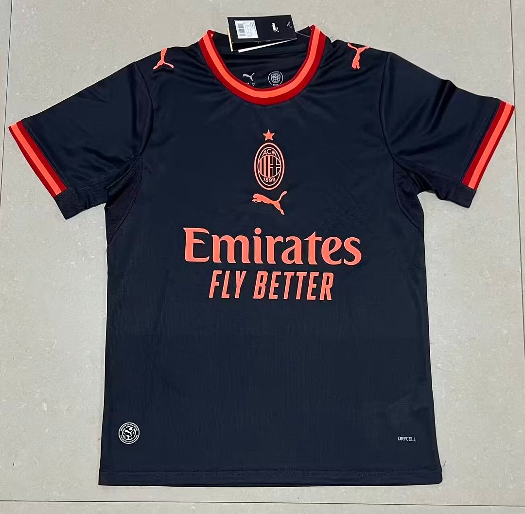 c766c802 (S-4XL)2026-2027 AC Milan 2nd Away Black Soccer Jersey AAA - Image 1