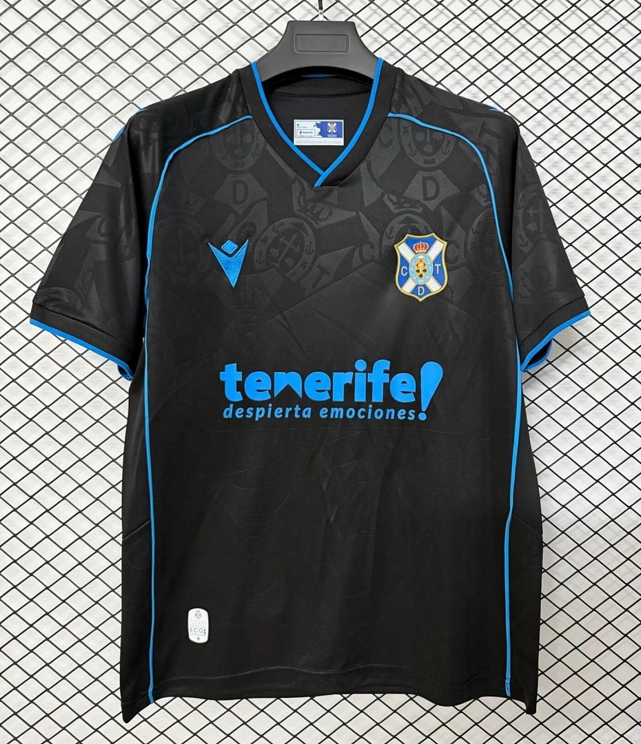 cca1503c 26-27 CD Tenerife Away Black Thailand Soccer Jersey AAA - Image 1
