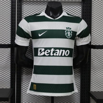 Player version 2026-2027 Sporting Lisbon Home White Green Soccer Jersey AAA