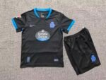 2026-27 Deportivo La Coruna Away Black kids/youth Soccer uniform