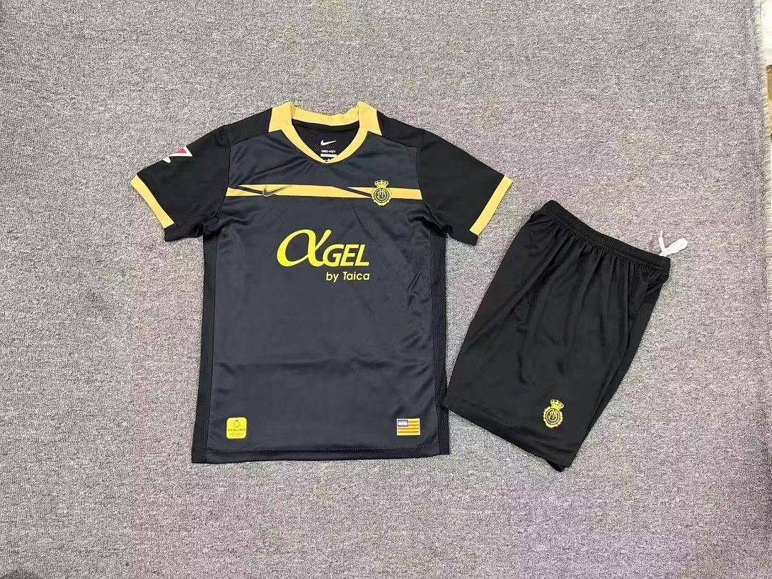 d0e061ad 2026-27 Mallorca Away Black kids/youth Soccer uniform - Image 1