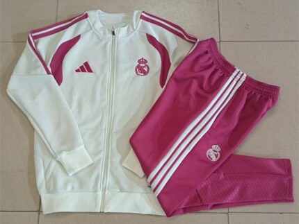 26-27 Real Madrid Beige Thailand Soccer Jacket Uniform