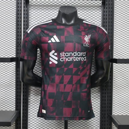Player Version 26-27 Liverpool 2nd Away Red Black Soccer Jersey AAA
