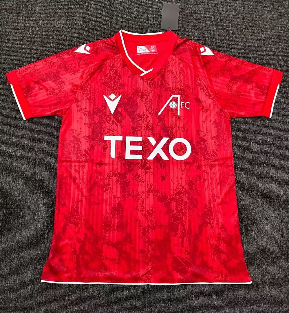 e0975b56 2026-27 Aberdeen Home Red Soccer Jersey AAA - Image 1