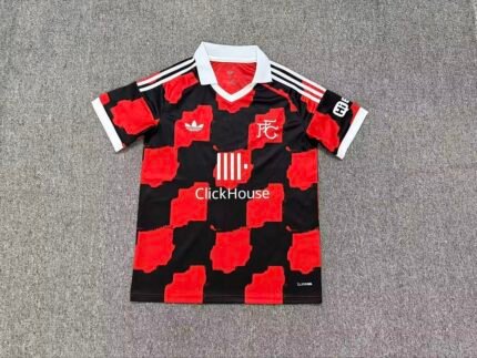 2026-2027 Fulham Away Black Red Soccer Jersey AAA