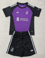 2026-2027 Liverpool Goalkeeper Black Purple Soccer uniform