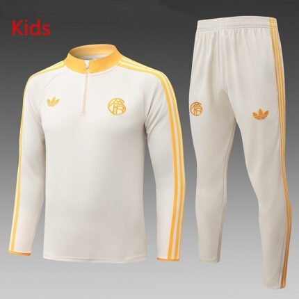 2026-27 Bayern Munich Apricot Soccer kids Tracksuit Uniform