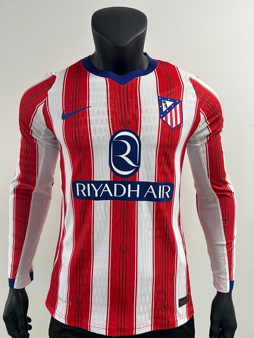 ea5b0fd2 Player version 2026-2027 Atletico Madrid Home Red White Long sleeves Soccer Jersey AAA - Image 1