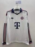 （S-4XL） 2026-2027 Bayern Munich Away White Soccer Long sleeves Jersey AAA