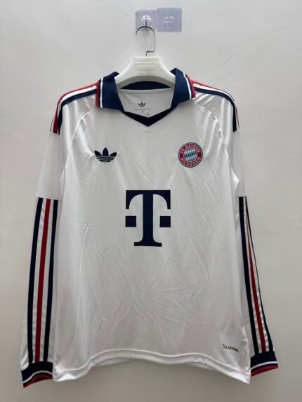 （S-4XL） 2026-2027 Bayern Munich Away White Soccer Long sleeves Jersey AAA