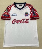 Retro Version 1998-1999 Chivas Away White Thailand  Soccer Jersey AAA