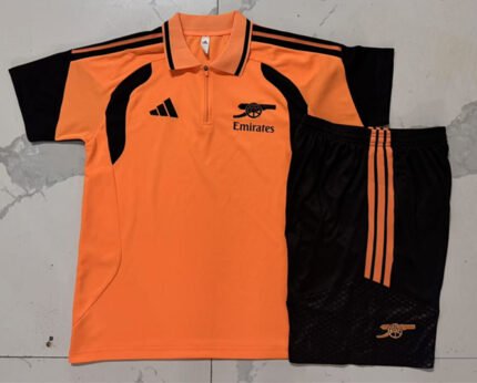 2026-2027 Arsenal Orange Polo Soccer Uniform