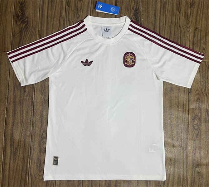 f3d15aa6 2026-2027 Spain White Training Soccer Jersey AAA - Image 1