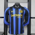 Player version 2026-2027 Inter Milan  Home Black Blue Long sleeves Soccer Jersey AAA