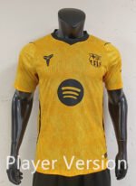 Player version 26-27 Barcelona Goalkeeper  Yellow Soccer Jersey AAA