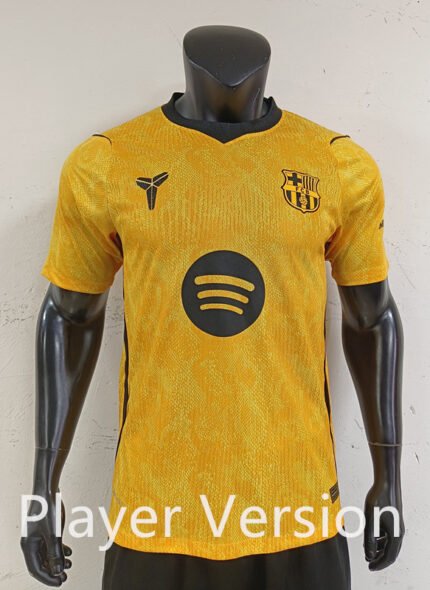 Player version 26-27 Barcelona Goalkeeper  Yellow Soccer Jersey AAA