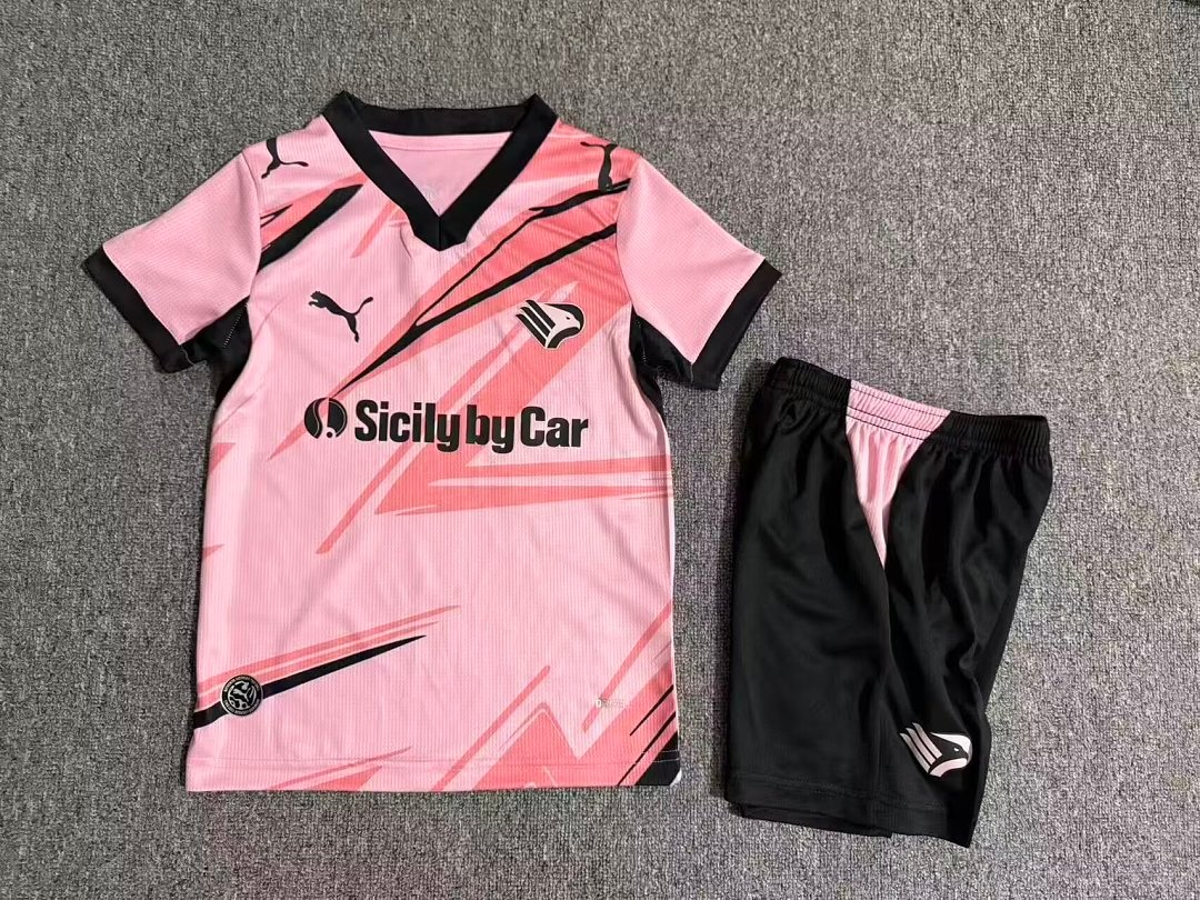 fb107a12 2026-2027 Palermo Home Pink kids/youth Soccer uniform - Image 1