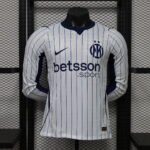 Player version 2026-2027 Inter Milan Away White Blue Long sleeves Soccer Jersey AAA