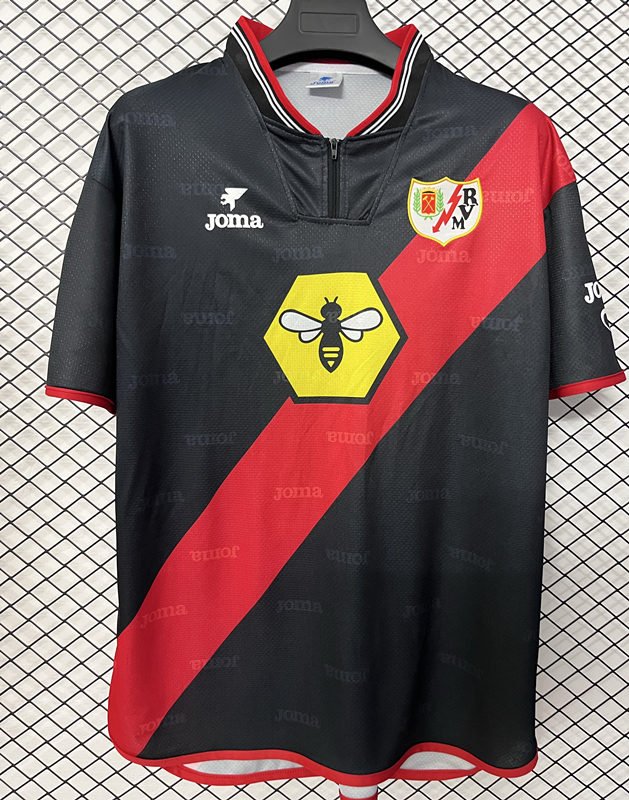 fcf3de74 Retro Version 2000-2001 Rayo Vallecano Away Black Soccer Jersey AAA - Image 1