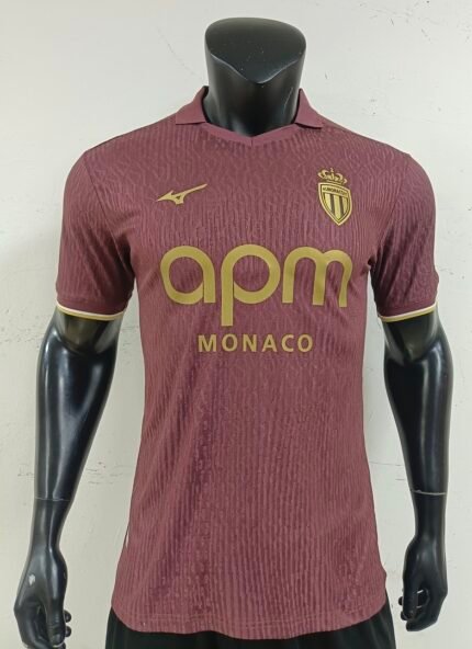 Player version 26-27 Monaco Away Red Thailand  Soccer Jersey AAA