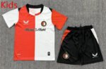 26-27 Feyenoord Home White Red Kids/Youth Soccer Uniform