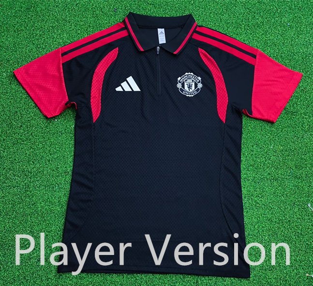 psc (2) Player version 26-27 Manchester United Black Soccer Jersey AAA - Image 1