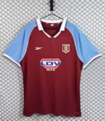Retro version 1998-1999 Aston Villa Home Red Soccer Jersey AAA