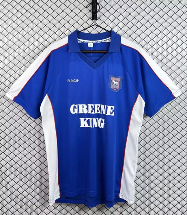 psc (2) Retro version 1998-2001 Ipswich Town Home Blue Soccer Jersey AAA - Image 1