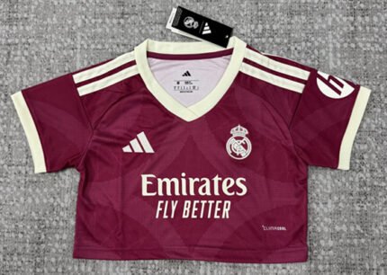 2026-27 Real Madrid 2nd Away Pink Women Short Soccer Jersey AAA
