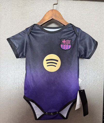 2026-2027 Barcelona Away Black Purple Baby Soccer uniform